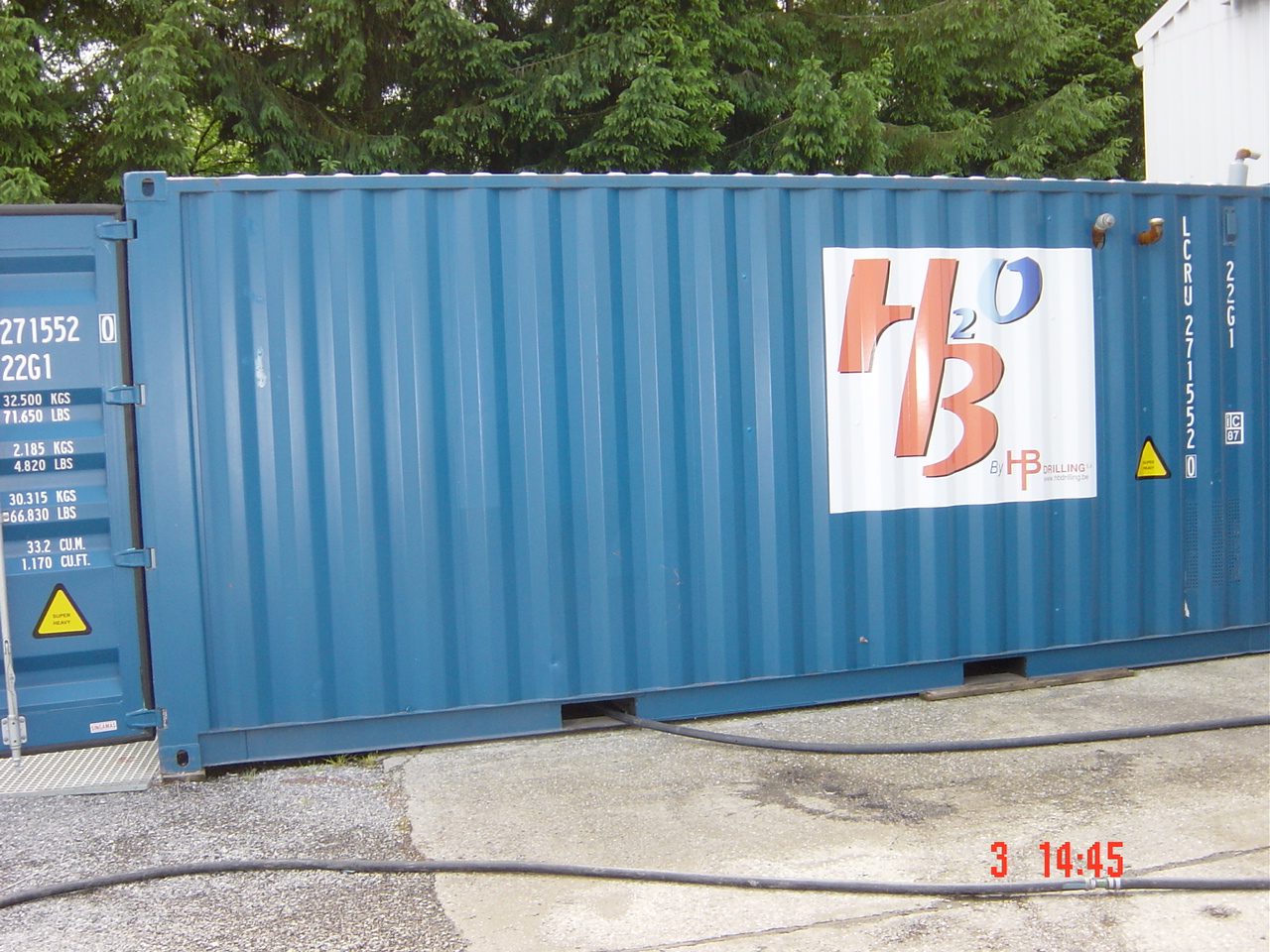 Exterior view of container